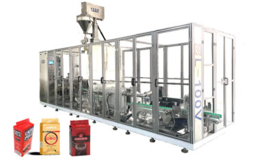 Automatic brick vacuum bag forming vacuuming sealing packaging machine for coffee powder