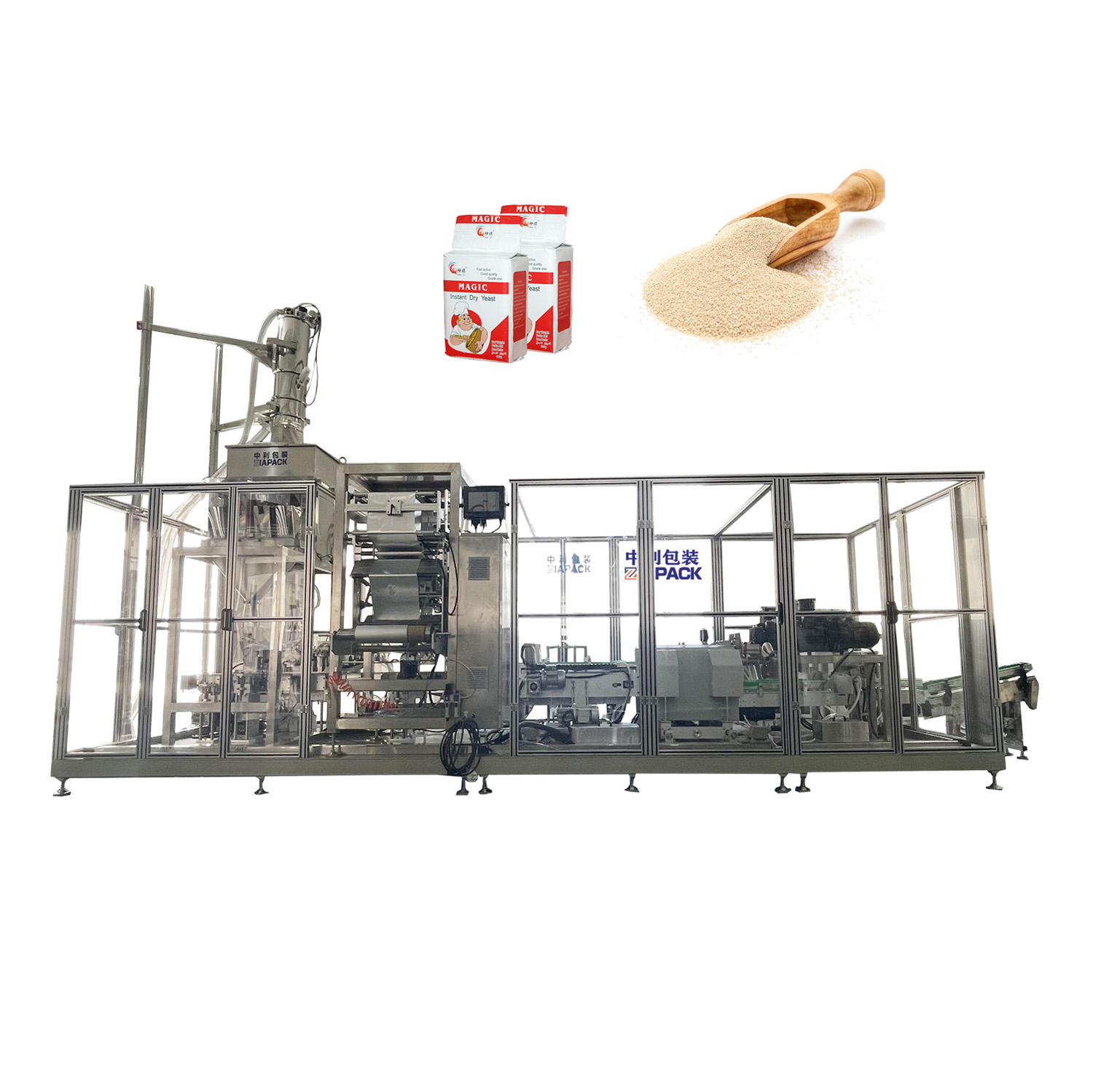 Automatic Brick Bag Vertical Forming Filling Sealing Vacuum Packing Machine