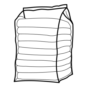 Gusseted ऊर्ध्वाधर बेण