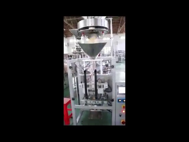 Dosing By Volumetric Filler Cups Lentils Rice Sugar Packing Machine Vertical Form Fill Seal Machine