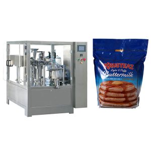 stand-up zipper premade pouch packing machine