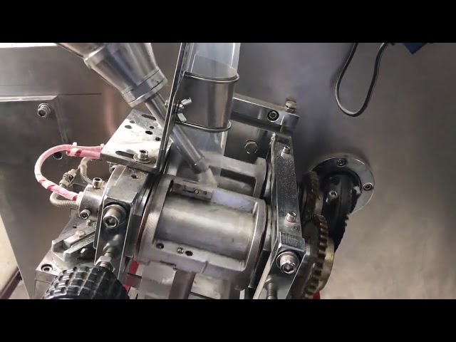 PLC control horizontal twin sachet powder packing machine